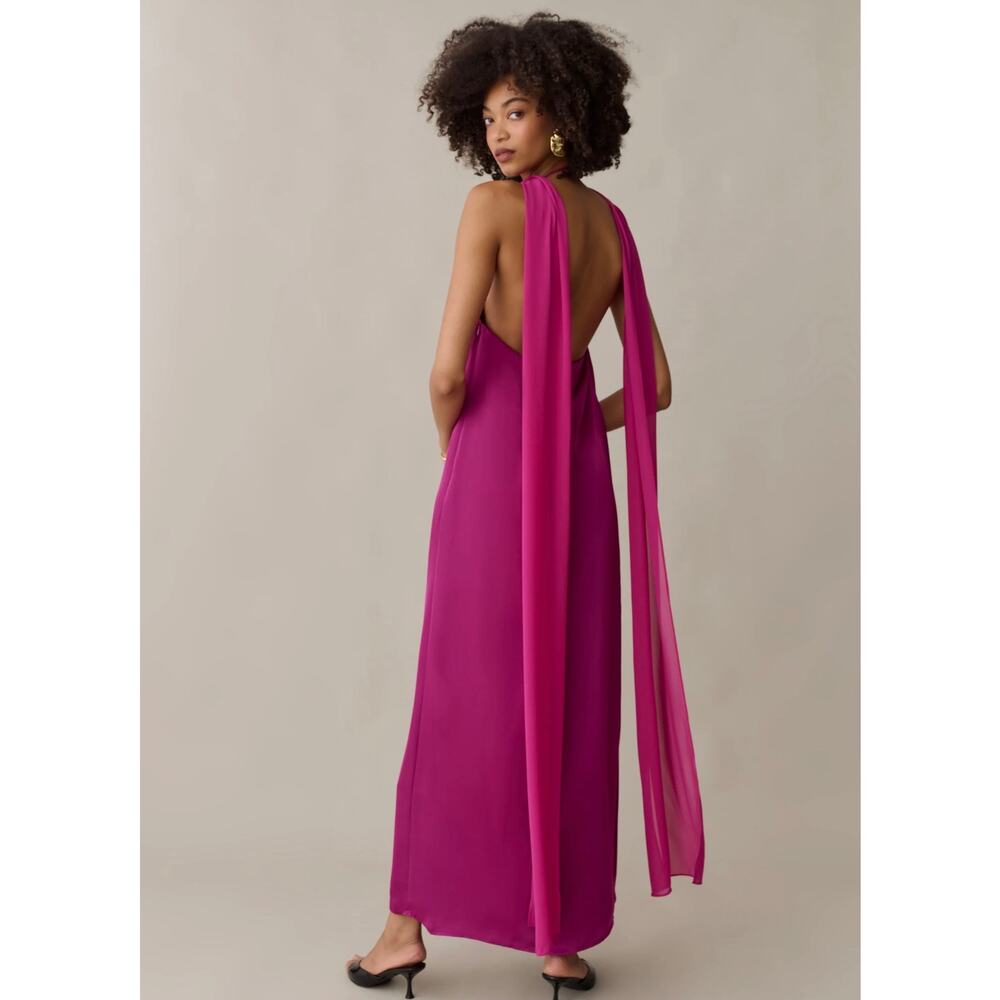 New O.P.T Alessia dress satin orchard size small - Picture 2 of 5